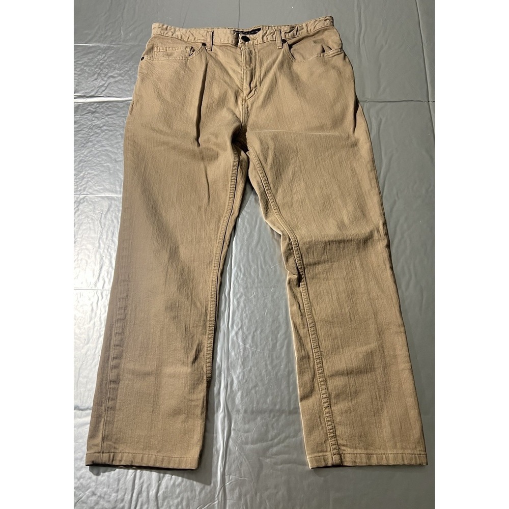 Johnston Murphy Pants Mens 34x30 Khaki Chino Straight 5 Pockets.